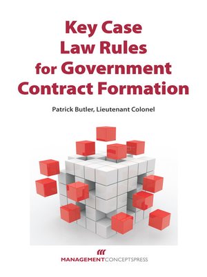 cover image of Key Case Law Rules for Government Contract Formation